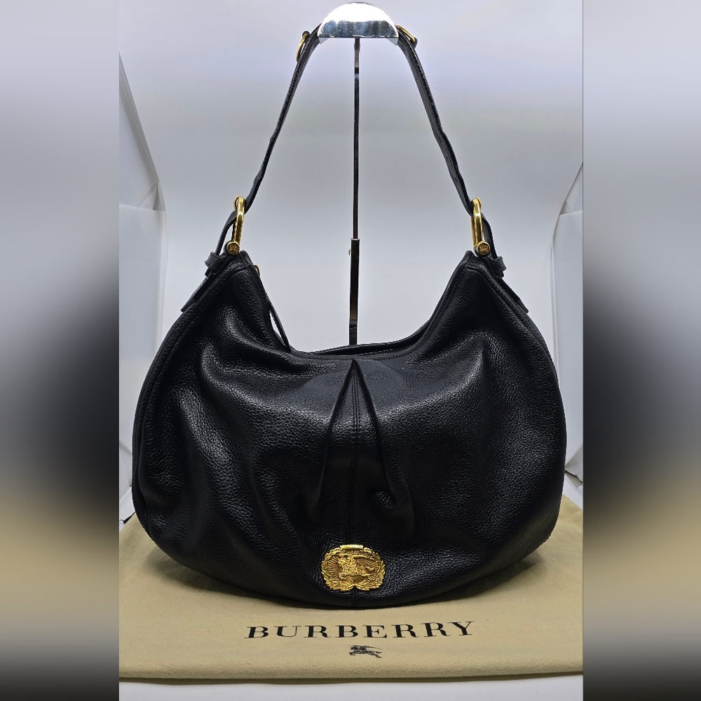 Burberry Prorsum Pebbled Leather Hobo Bag - Picture 1 of 16
